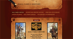 Desktop Screenshot of hallfamilyname.com