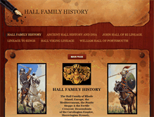 Tablet Screenshot of hallfamilyname.com